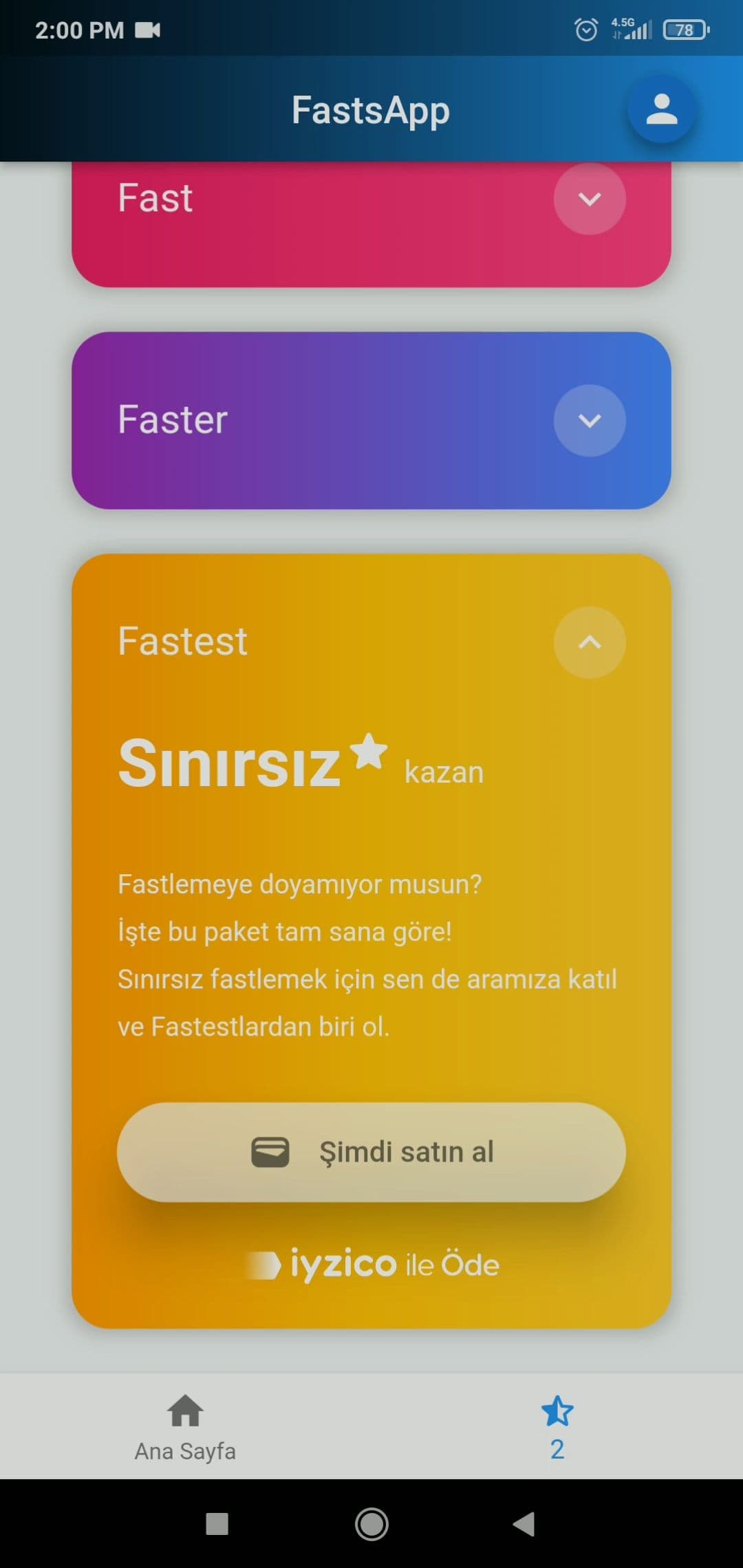 FastsApp / Paketler 3